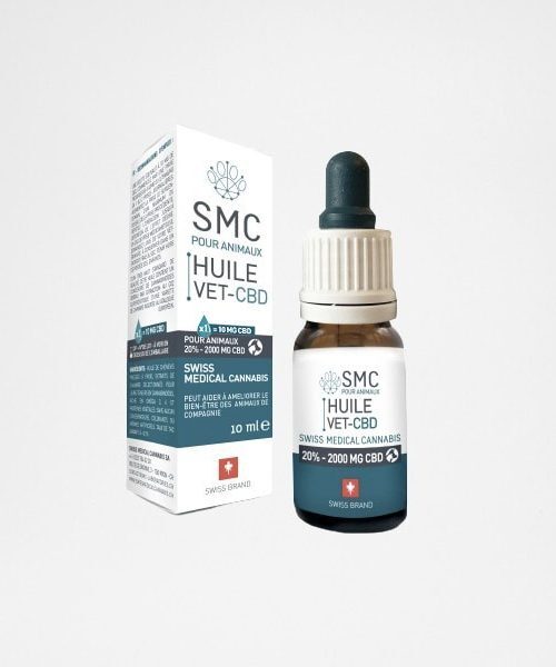 Huile Vet CBD 20% Isolé pour Animaux | 10mL | 3000mg
