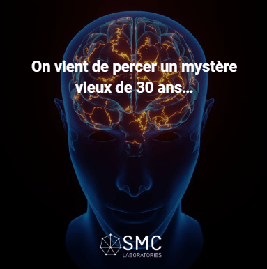 Image illustrant une activité cérébrale intense avec un message sur la découverte des endocannabinoïdes, révélant un mystère médical de 30 ans.